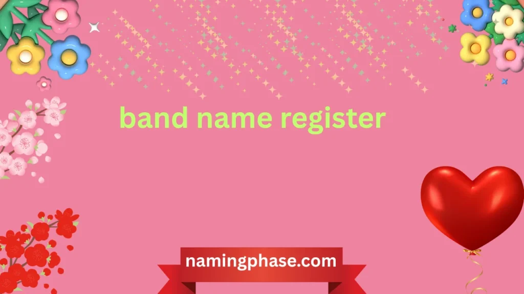 band name register