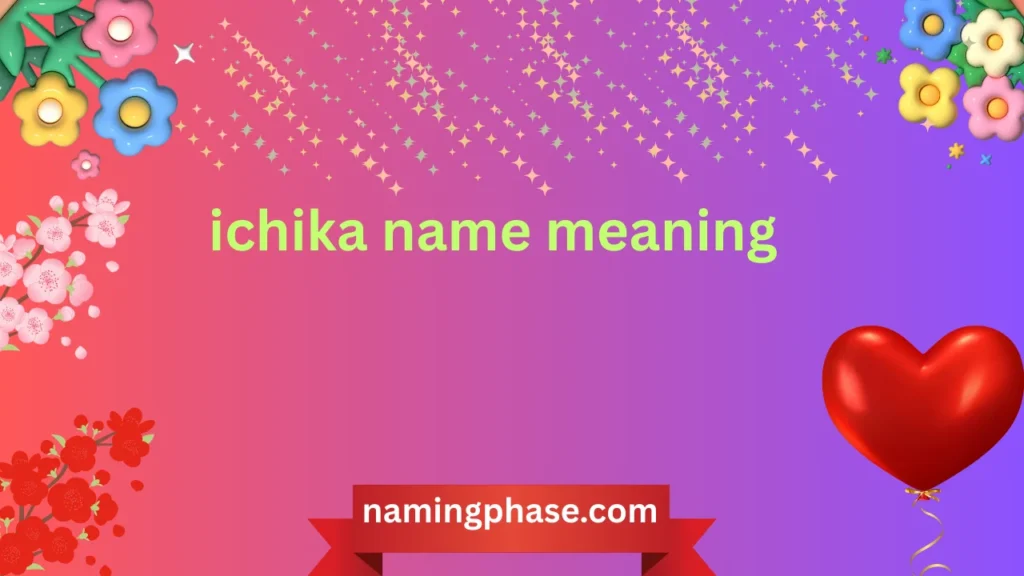 ichika name meaning