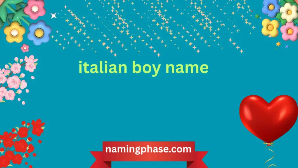 italian boy name