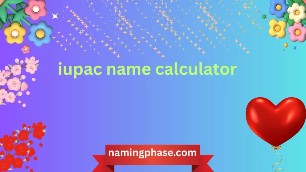 iupac name calculator