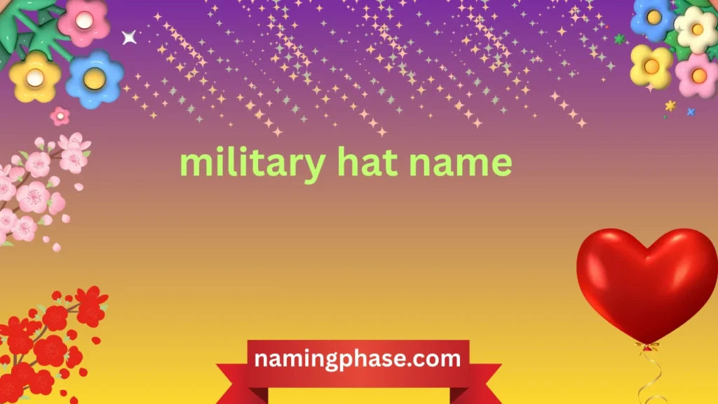 military hat name