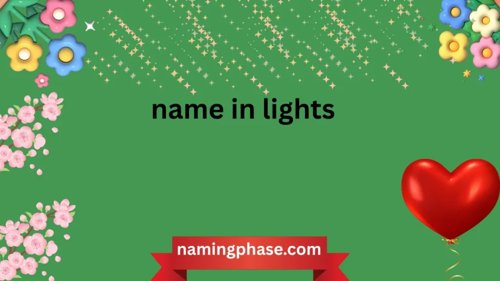 name in lights