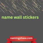 name wall stickers