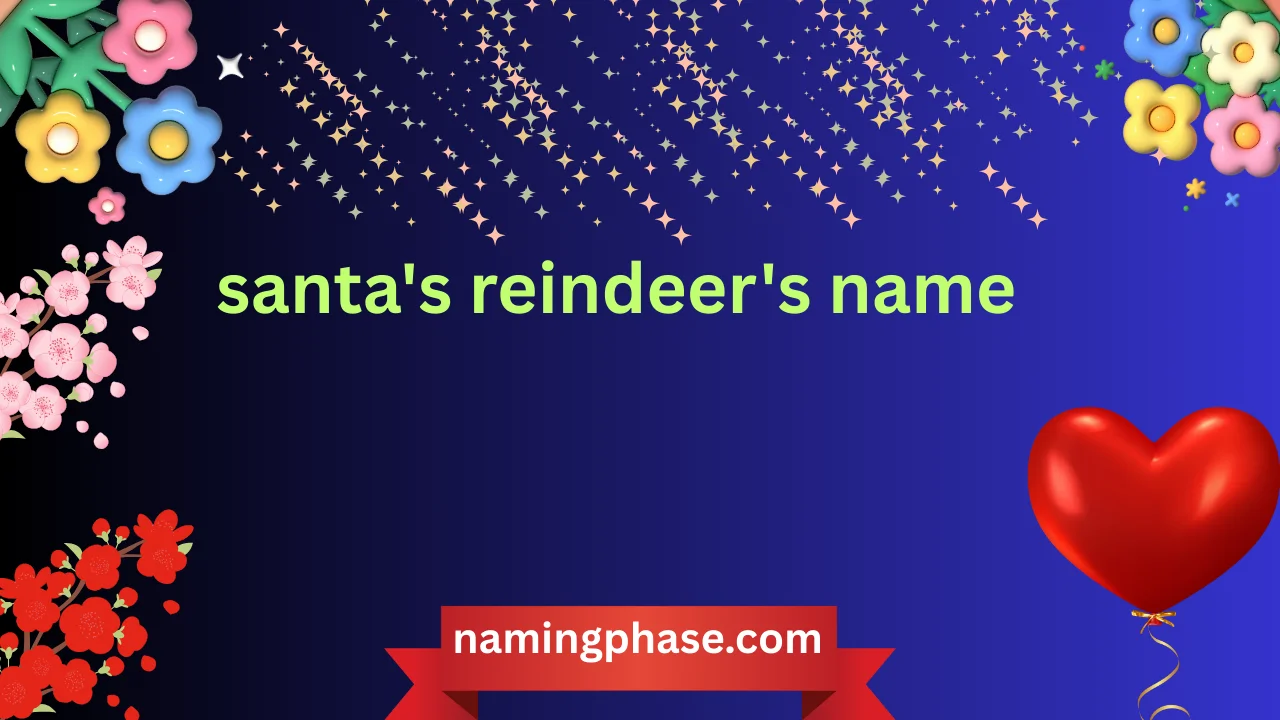 santa's reindeer's name