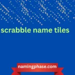 scrabble name tiles