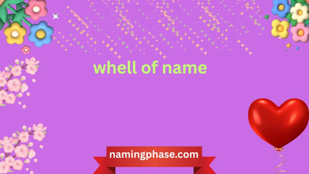 whell of name