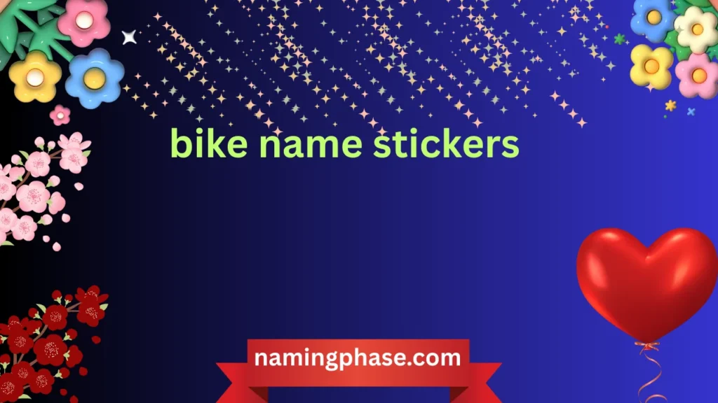 bike name stickers