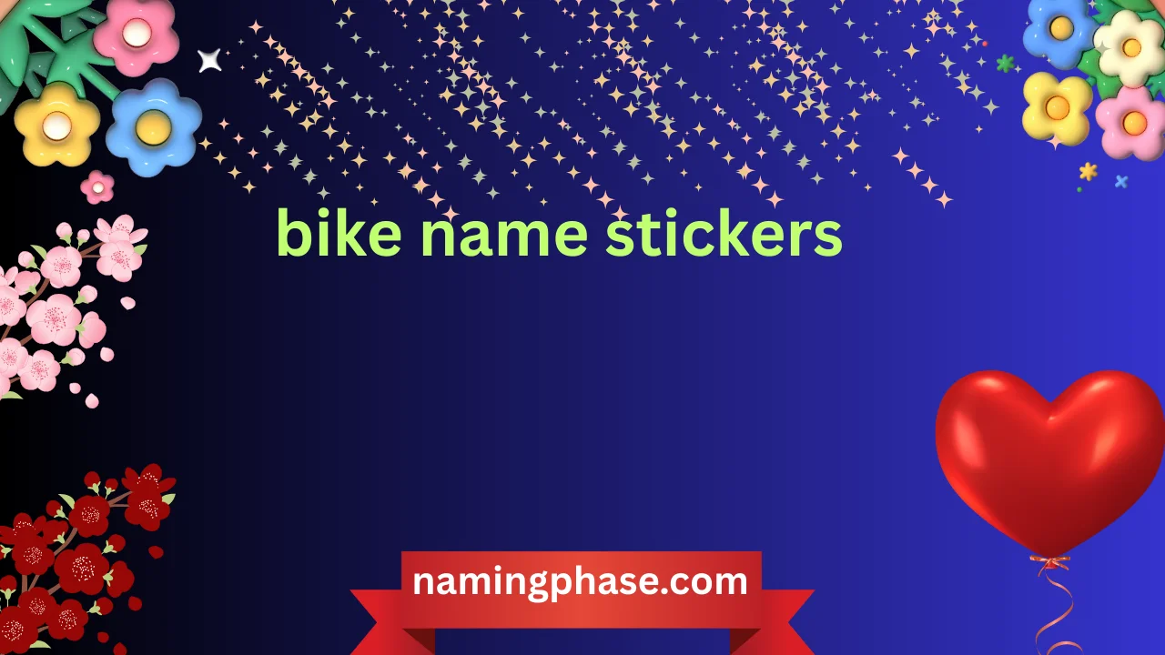 bike name stickers