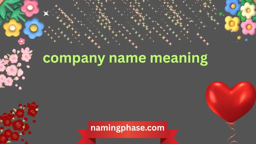 company name meaning