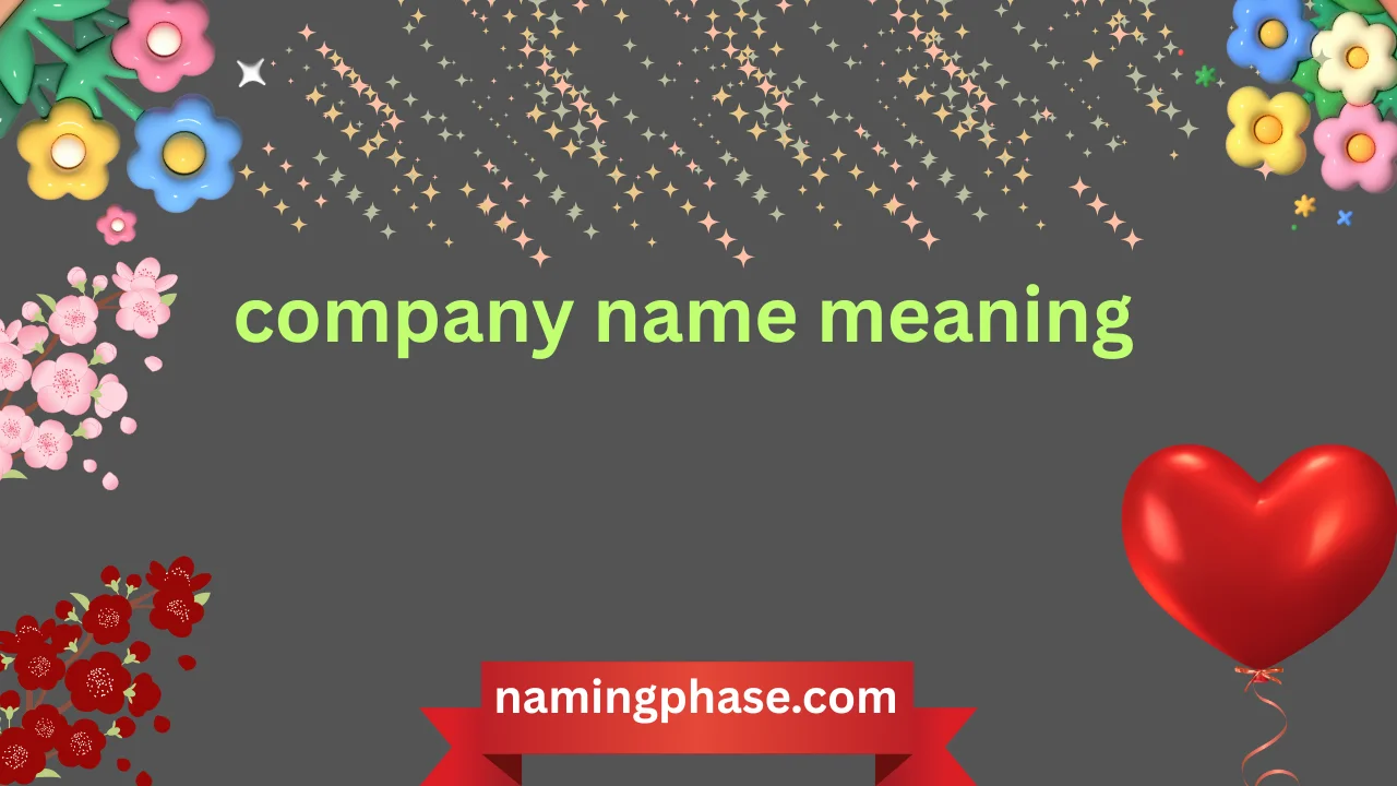 company name meaning