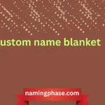 custom name blanket