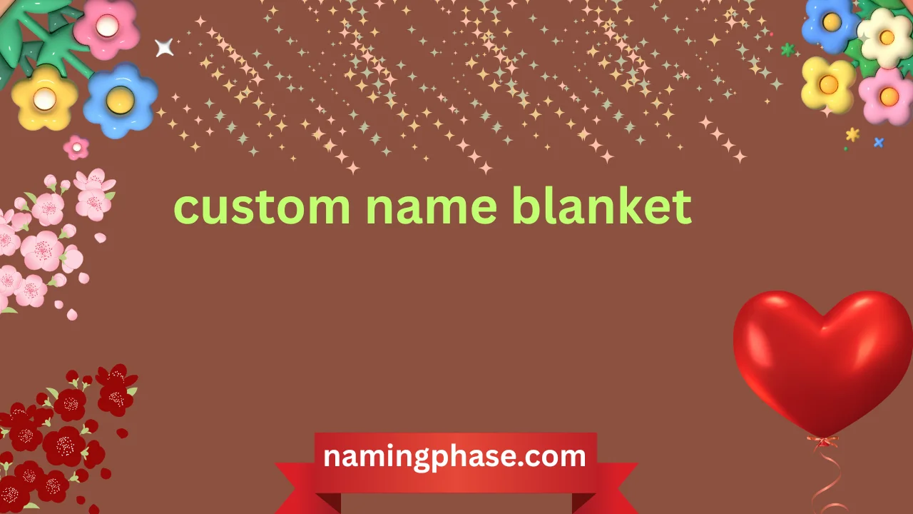 custom name blanket
