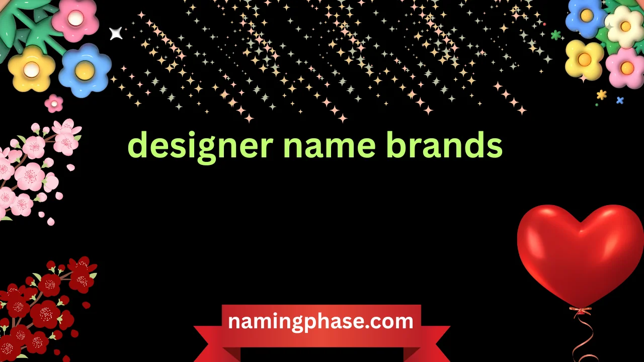 designer name brands