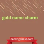 gold name charm