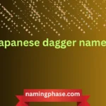 japanese dagger name