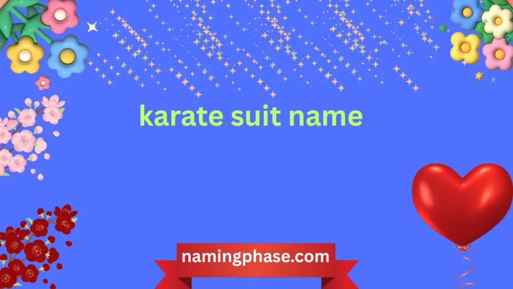 karate suit name