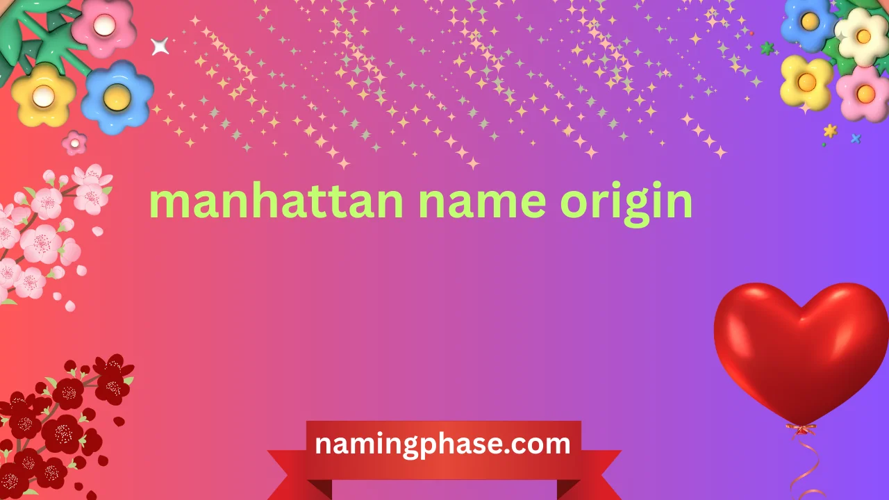 manhattan name origin