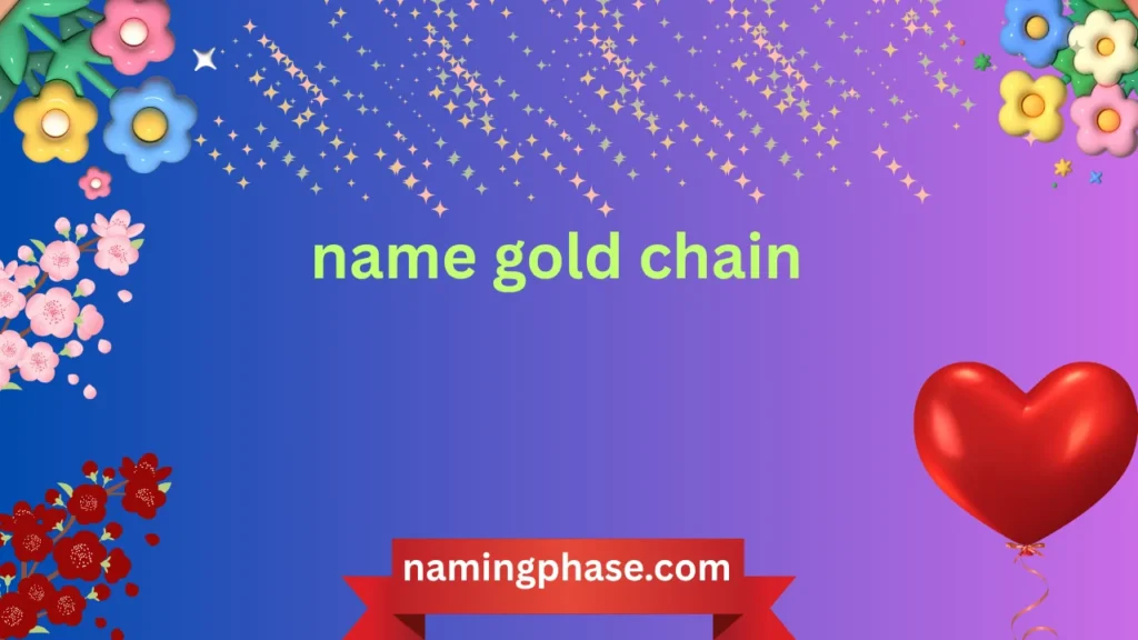 name gold chain