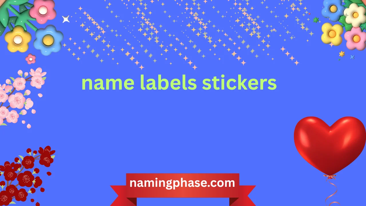 name labels stickers