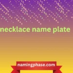 necklace name plate