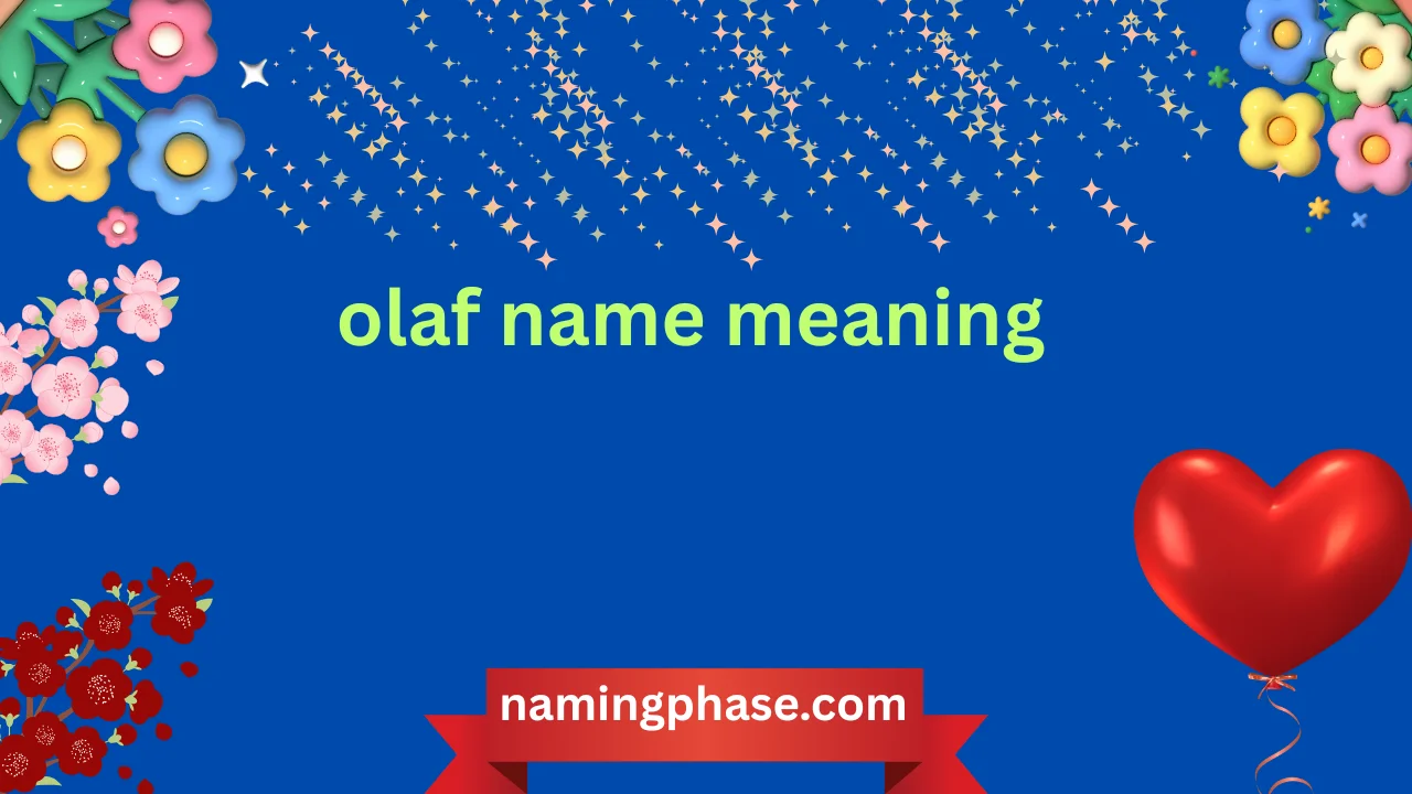 olaf name meaning