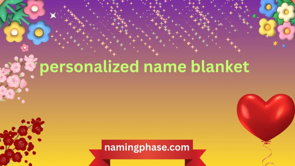 personalized name blanket