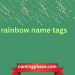 rainbow name tags