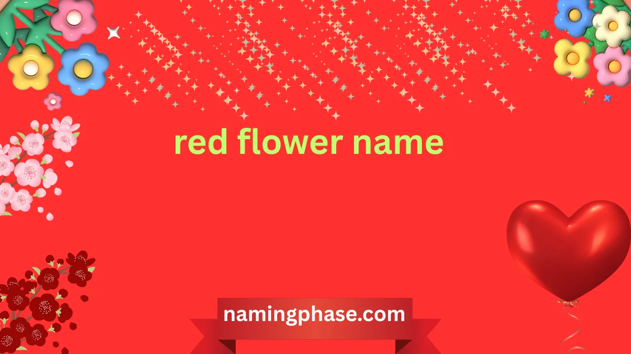 red flower name
