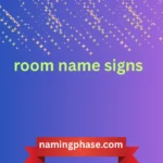 room name signs