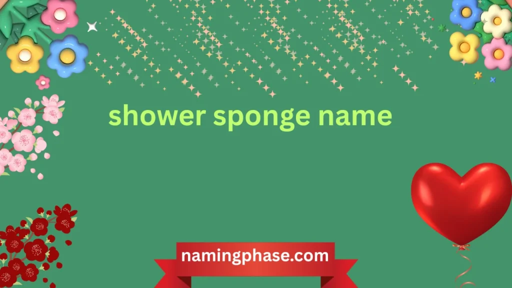 shower sponge name