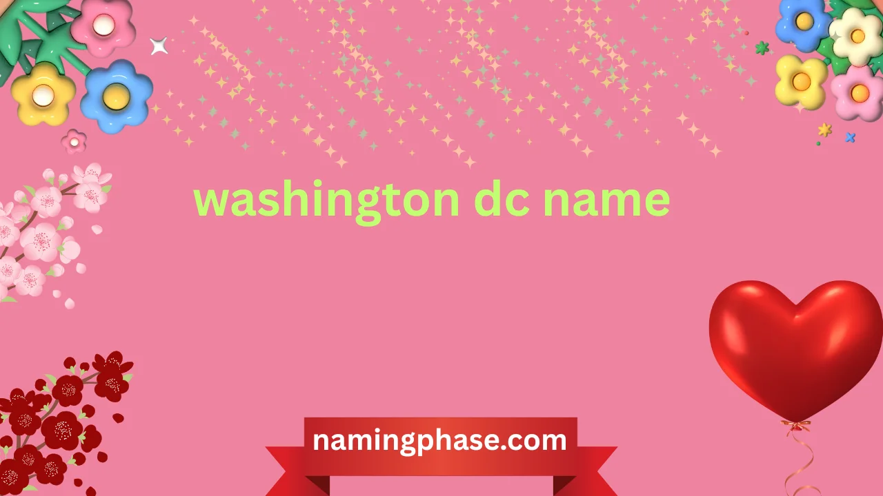 washington dc name
