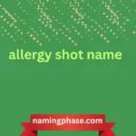 allergy shot name