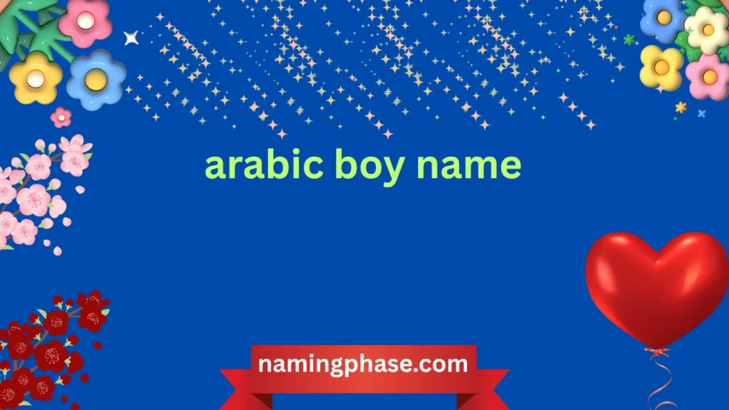 arabic boy name