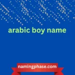 arabic boy name