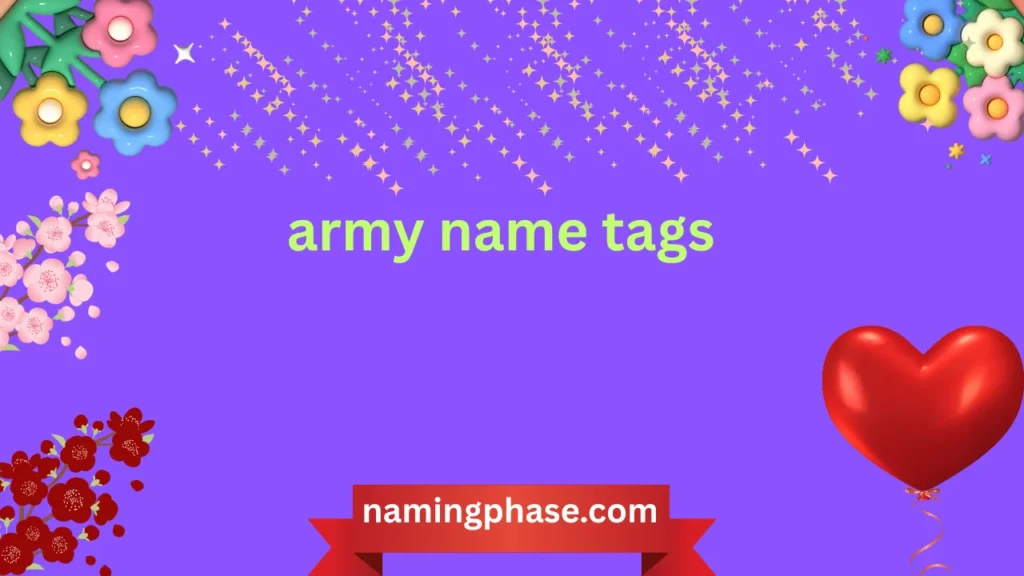 army name tags