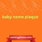 baby name plaque