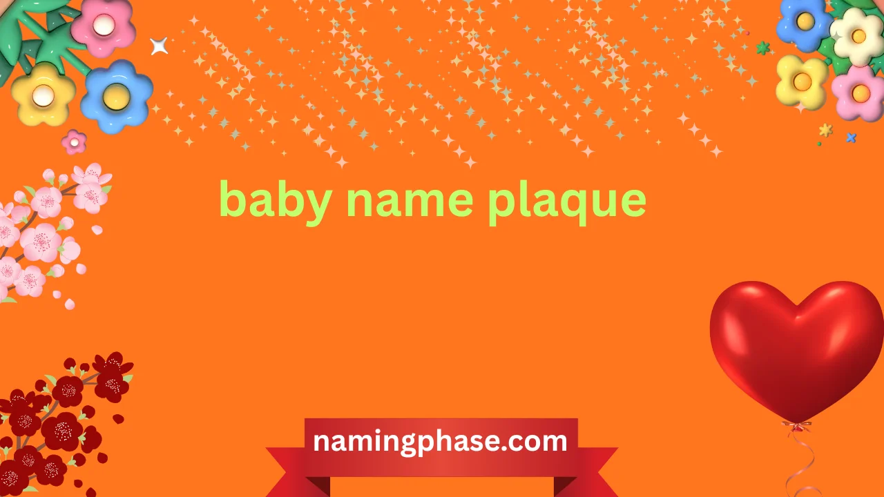 baby name plaque