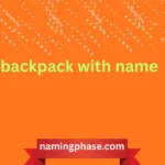 backpack with name