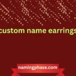 custom name earrings