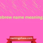 hebrew name meanings