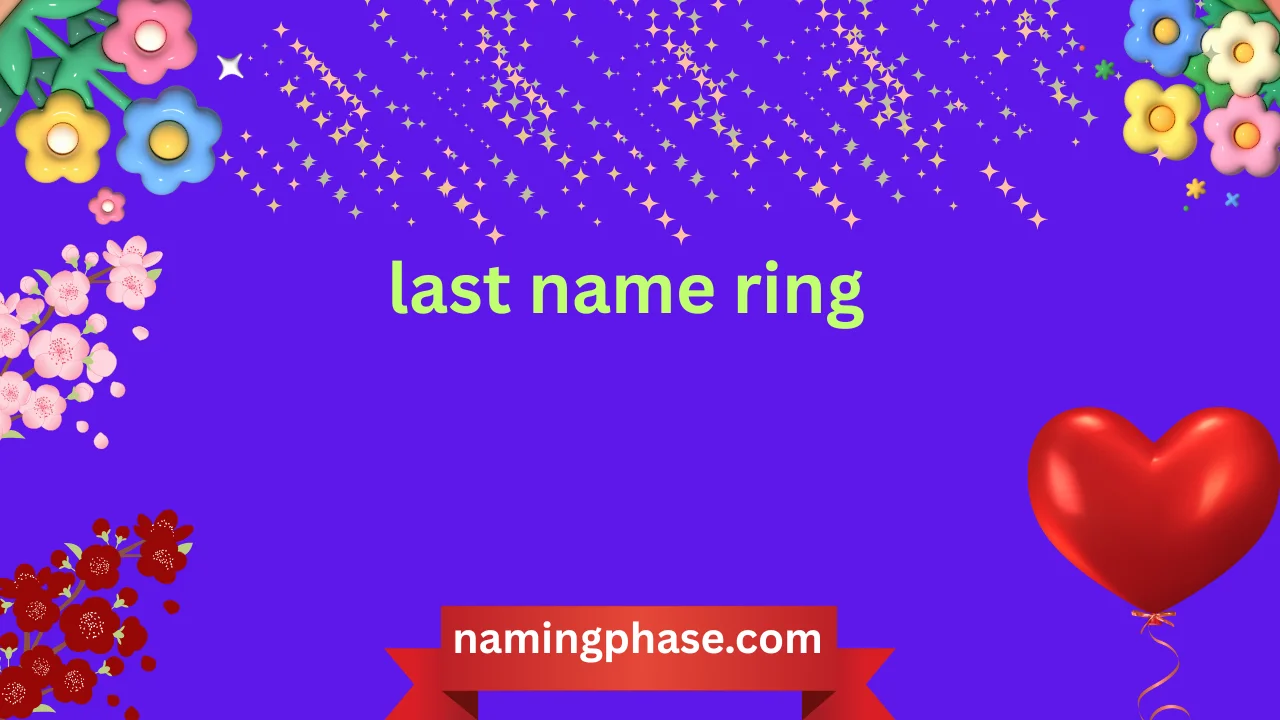 last name ring