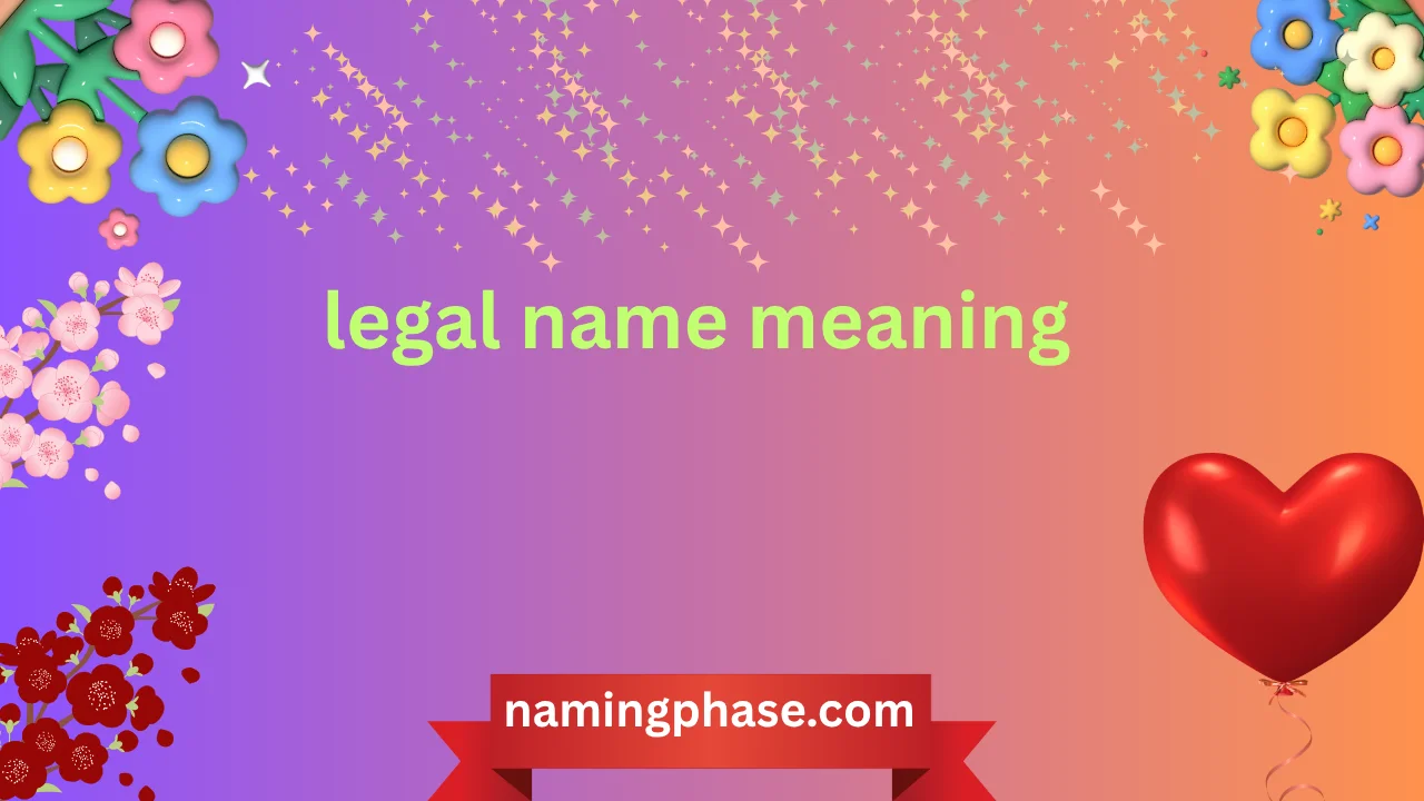 legal name meaning