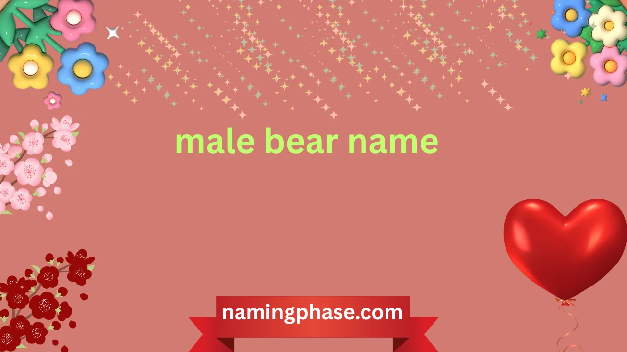 male bear name