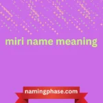 miri name meaning