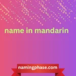 name in mandarin