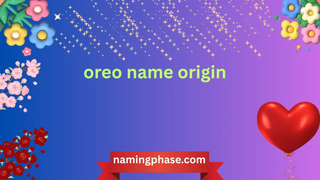 oreo name origin