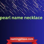 pearl name necklace