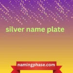 silver name plate