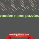 wooden name puzzles