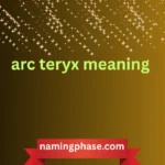 arc teryx meaning
